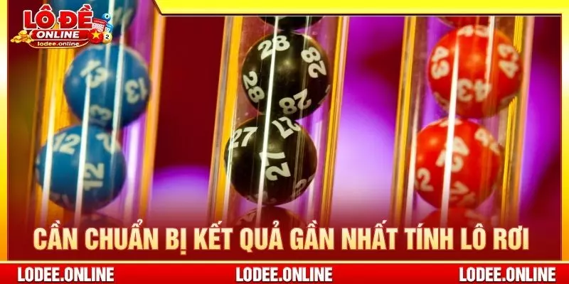 Cần chuẩn bị kết quả gần nhất để tính lô rơi